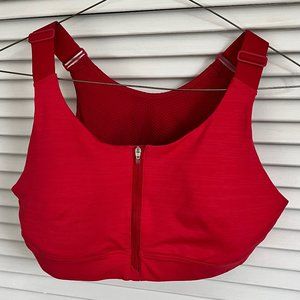 Outdoor Voices Scarlet Zip Bra Size M